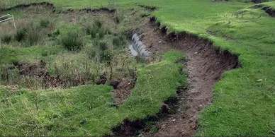 Soil movement around pipe