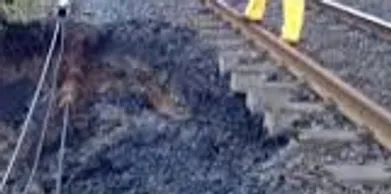 soil movement around train tracks