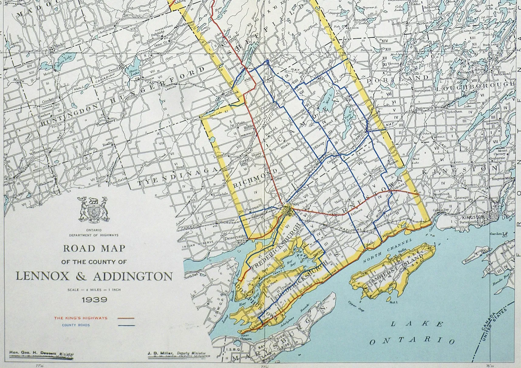 Historic Ontario map
